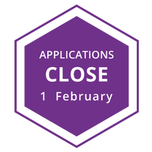 Applications Closes - 1 February