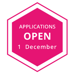 Applications Open - 1 December
