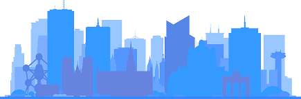 Brussels skyline - Illustration